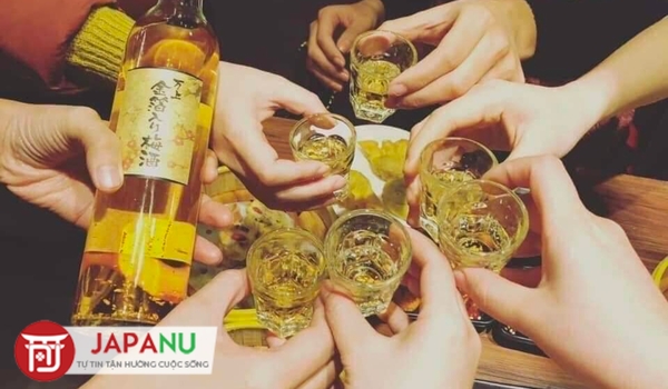 Rượu mơ vảy vàng Kikkoman Umeshu Gold