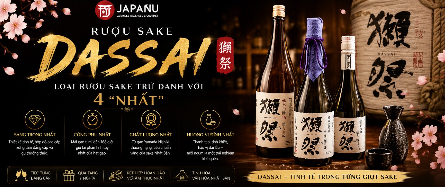 Sake Dassai Dòng Sản Phẩm Sake  Nổi Bật  Của Asahi Shuzo