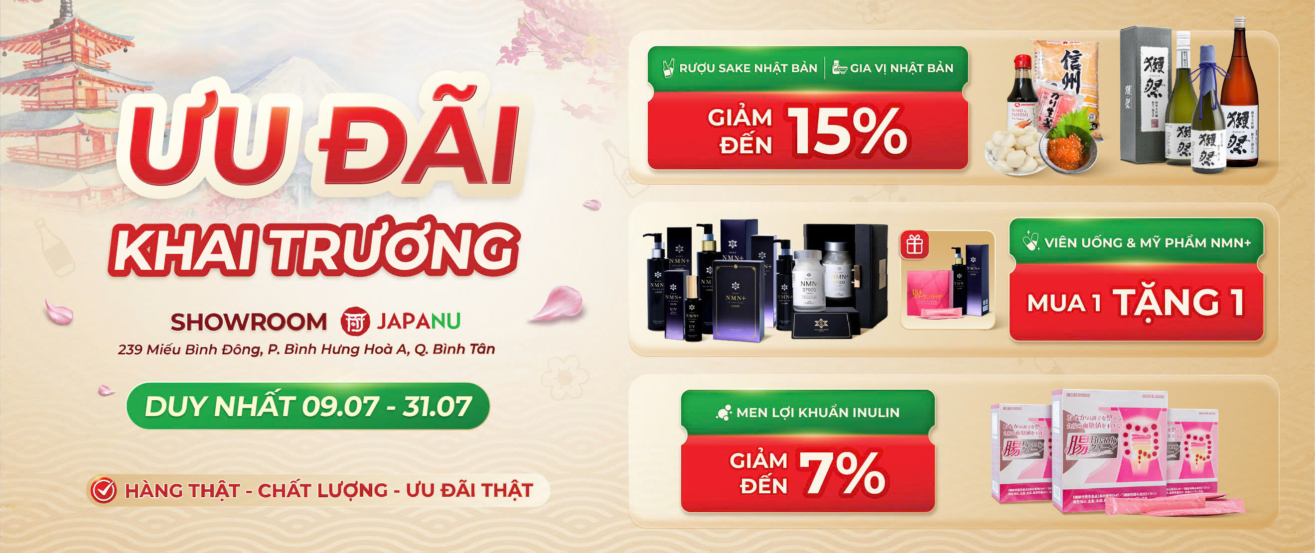 ƯU ĐÃI KHAI TRƯƠNG SHOWROOM