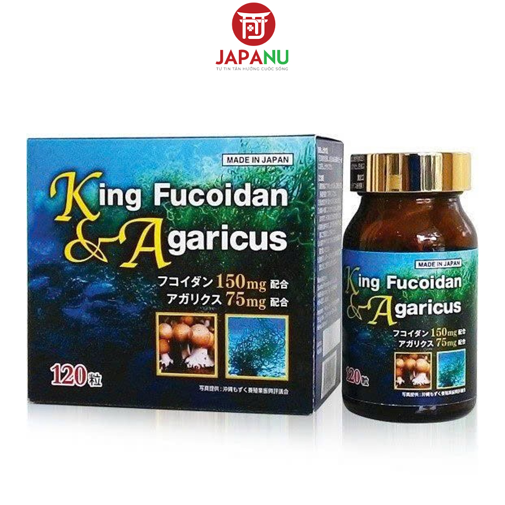 Viên Uống King Fucoidan & Agaricus Nhật Bản Hỗ Trợ Ngừa Ung Thư