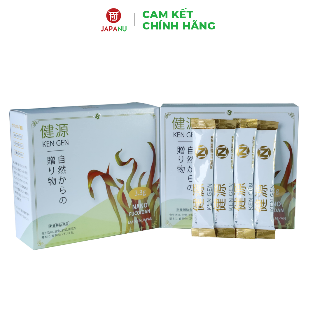Nano Fucoidan Kengen Nhật Bản Dạng Bột - 60 Gói x 3.3g (Thế Hệ Mới)