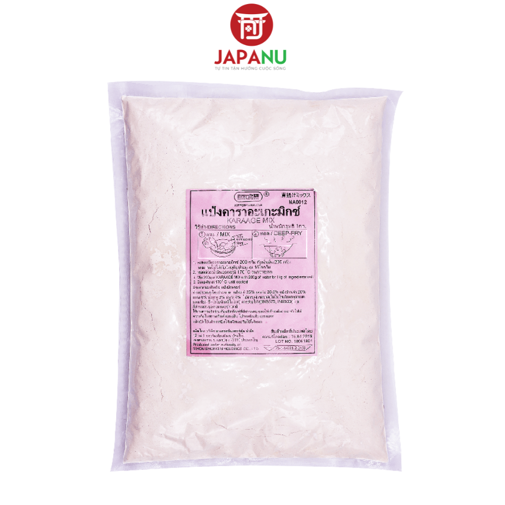 Bột Chiên Gà Karaage Mix Nihon Shokken 1kg Nhật Bản