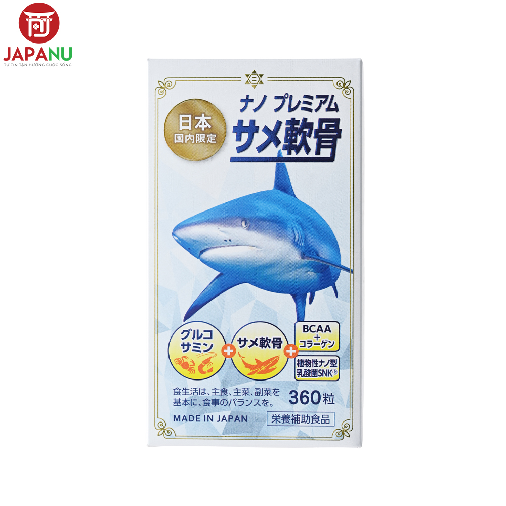 Viên Uống Sụn Cá Mập Nano Premium 360 Viên Nhật Bản