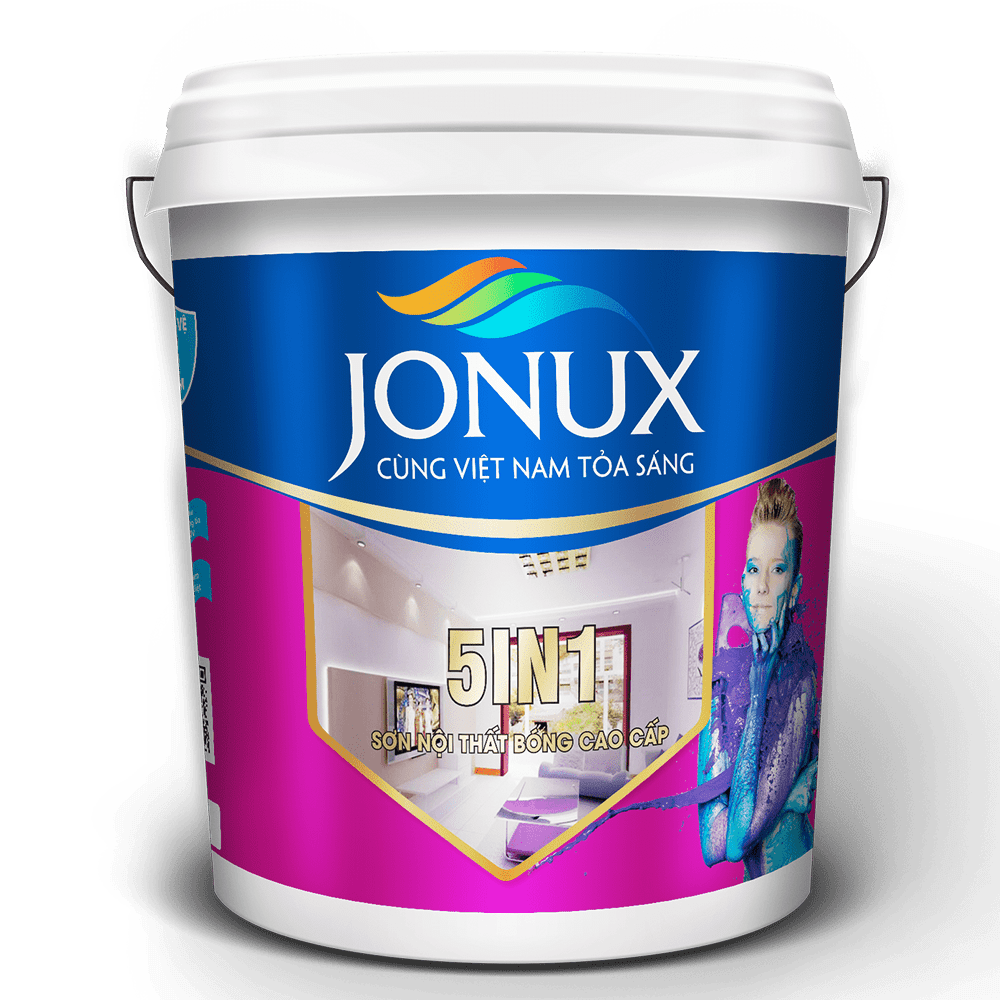 JONUX 5IN1 – Sơn nội thất bóng cao cấp - High quality interior gloss paint