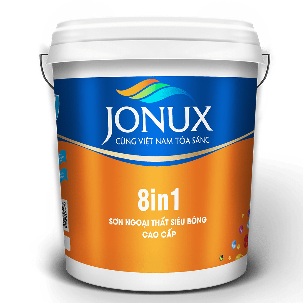 JONUX 8IN1 – SƠN NGOẠI THẤT SIÊU BÓNG CAO CẤP JONUX 8IN1 – PREMIUM SUPER Gloss EXTERIOR PAINT