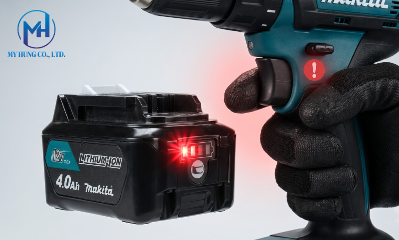 Bảo quản pin Lithium-Ion 12V Makita đúng cách để chống chai và sụt cell