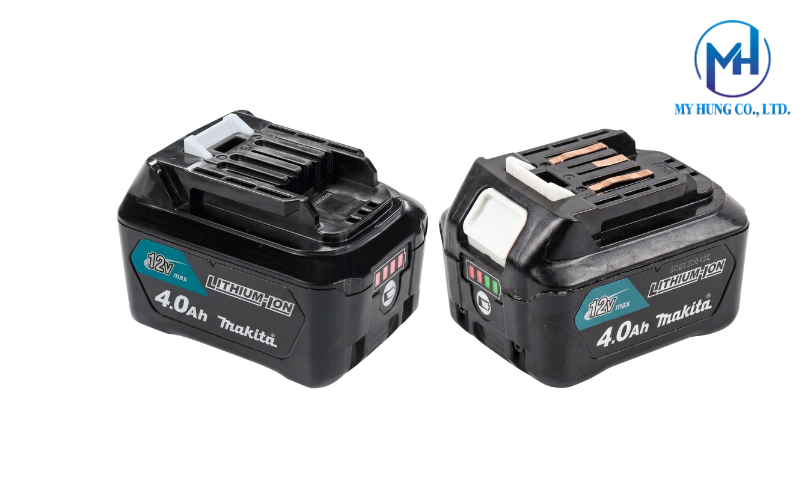 Cách nhận biết pin Makita chính hãng 12V qua chân đồng tiếp xúc và độ hoàn thiện vỏ nhựa