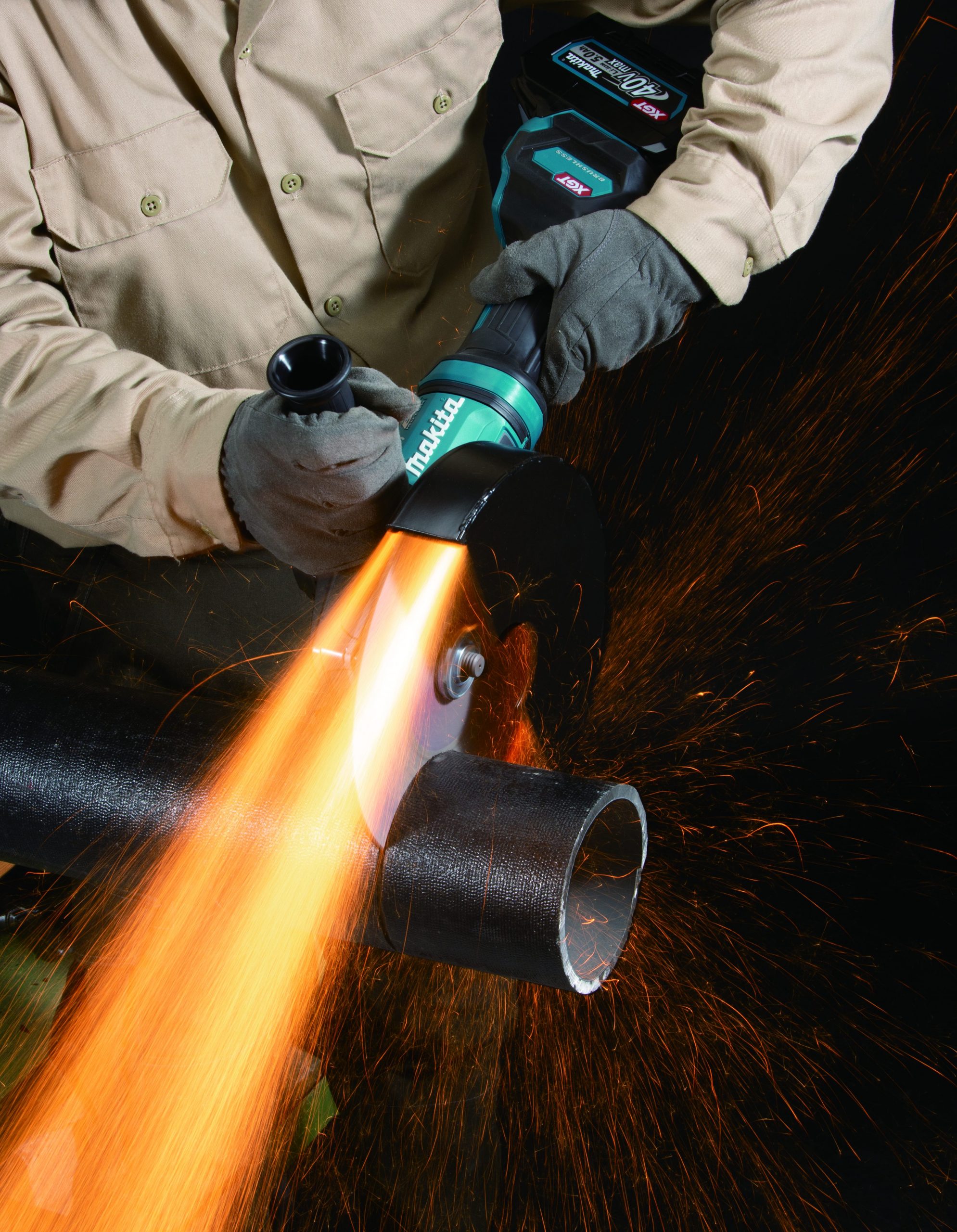 Máy Mài Góc Dùng Pin 40v Makita GA038GZ05(Thân Máy)(BL)