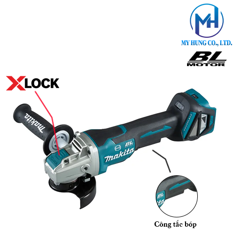 Máy Mài Góc Dùng Pin 18v Makita DGA419Z(Thân Máy)(BL/XLOCK)