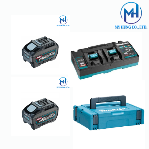 BỘ PIN SẠC MAKITA (BL4050F*2+DC40RB+MAKPAC) 191U13-9