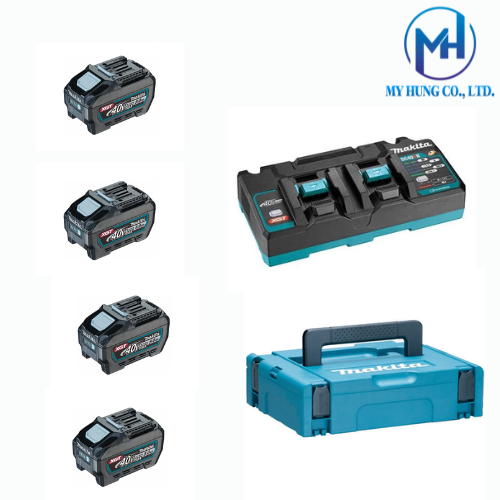 BỘ PIN SẠC MAKITA (BL4050F*4+DC40RB+MAKPAC) 191U42-2