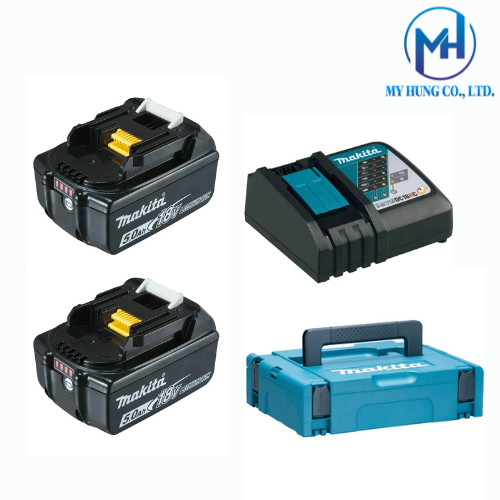 BỘ PIN SẠC MAKITA  MKP1RT182(BL1850B*2/DC18RC) 197624-2