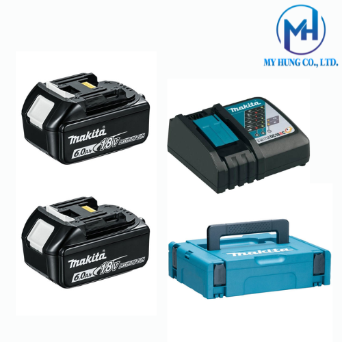 BỘ PIN SẠC MAKITA MKP1RG182(BL1860B*2/DC18RC) 198116-4