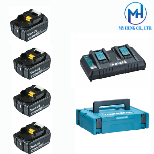 BỘ PIN SẠC MAKITA  MKP3PT184(BL1850B*4/DC18RD) 197626-8
