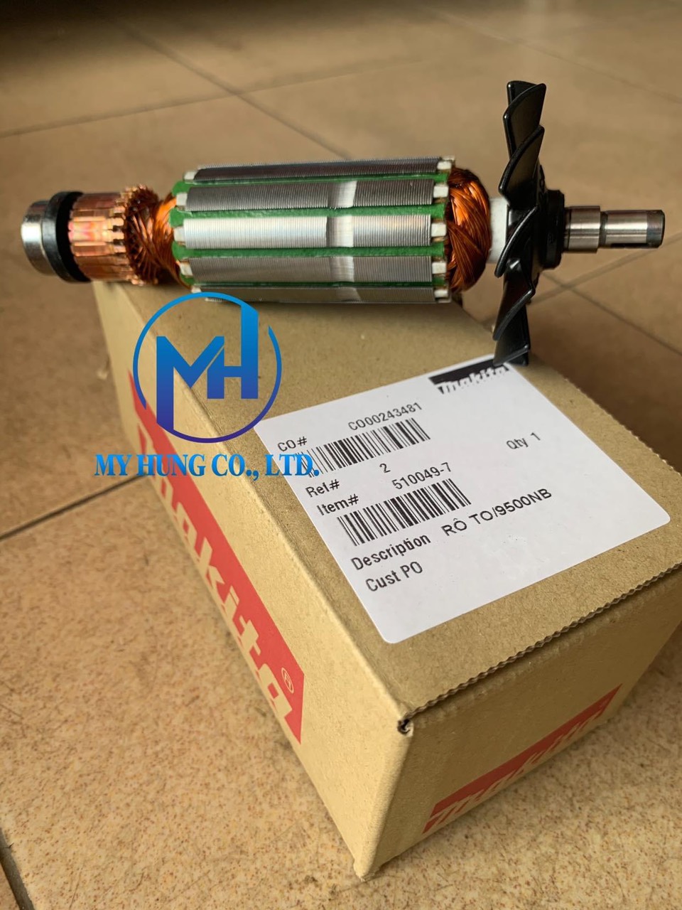 Roto dùng cho máy góc 100mm 9500NB mã 510049-7 chính hãng giá tốt.