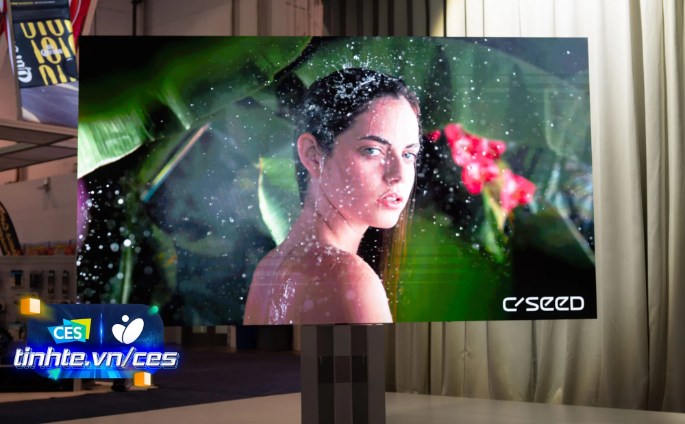 CES24: Trên tay TV gập gọn C Seed, MicroLED 4K 137 inch, trị giá gần 5 tỷ Đồng