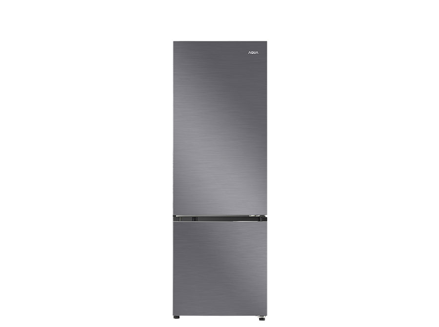 Tủ lạnh Aqua 2 cánh - Ngăn đá dưới 324L Inverter Màu đen xám khói AQR-B390MA(HB)