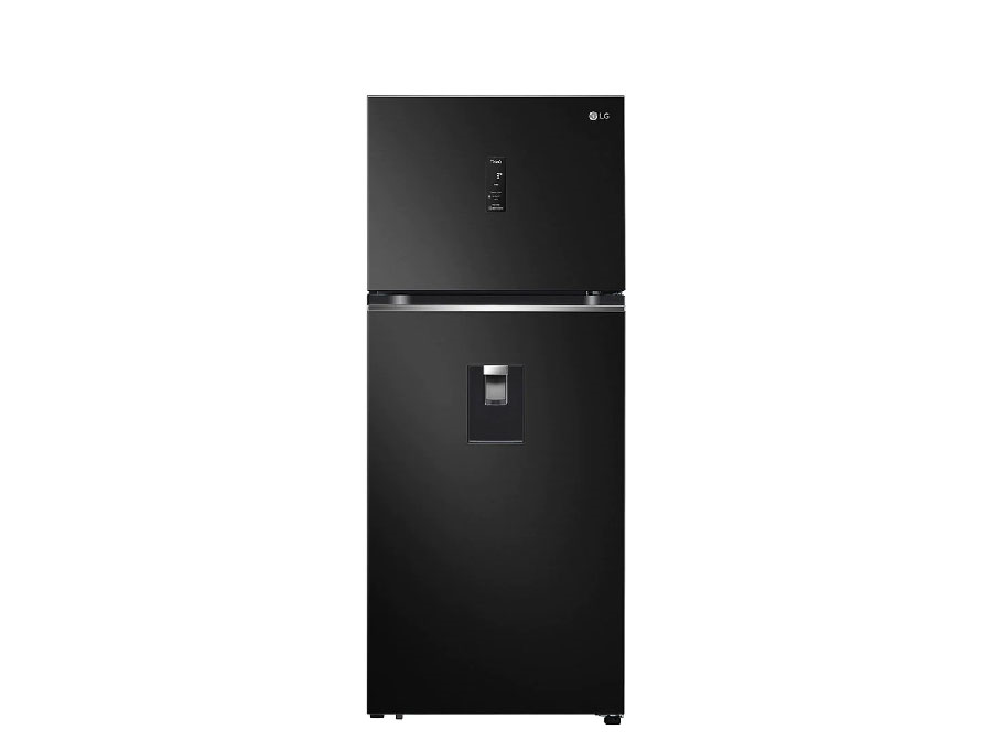 Tủ lạnh LG 2 cánh - Ngăn đá trên 374L Inverter Đen GN-D372BLA