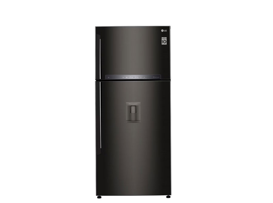 Tủ lạnh LG 2 cánh - Ngăn đá trên 478L Inverter Đen GN-D602BLI