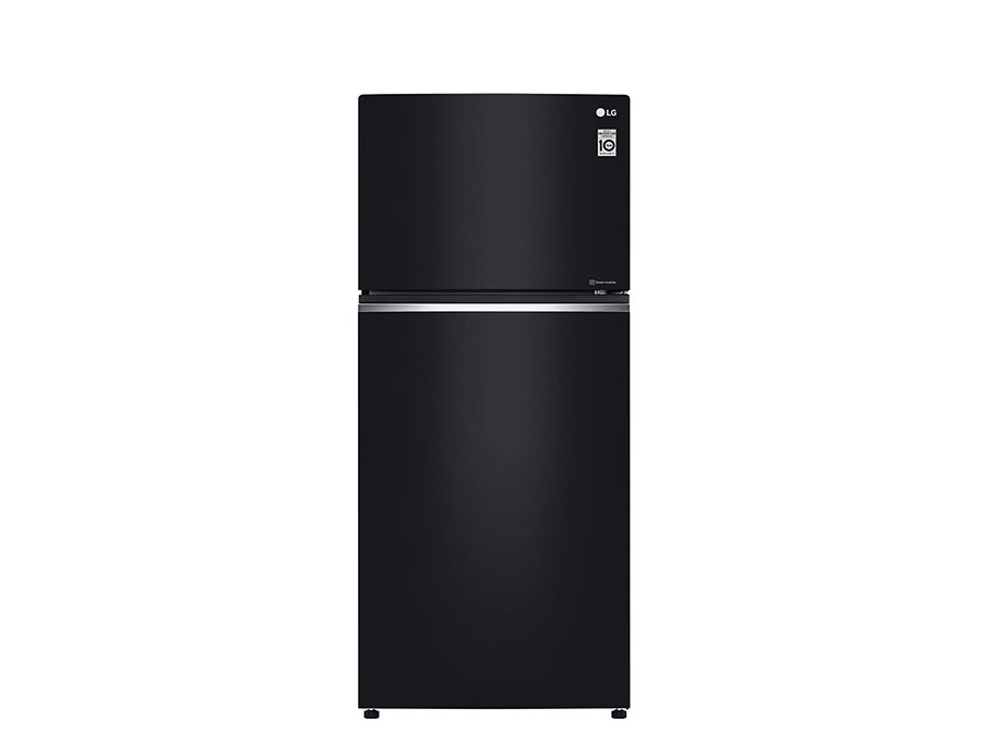 Tủ lạnh LG 2 cánh - Ngăn đá trên 506L Inverter Đen GN-L702GBI