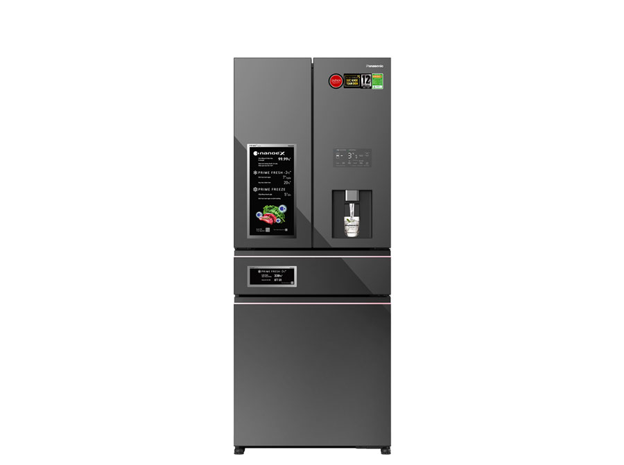Tủ lạnh Panasonic 4 cánh 540L Inverter Đen NR-YW590YMMV