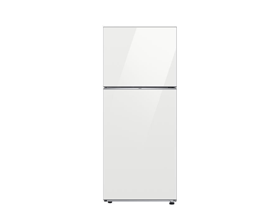 Tủ lạnh Samsung 2 cánh - Ngăn đá trên 385L Inverter BESPOKE Ghi sữa RT38CB668412/SV