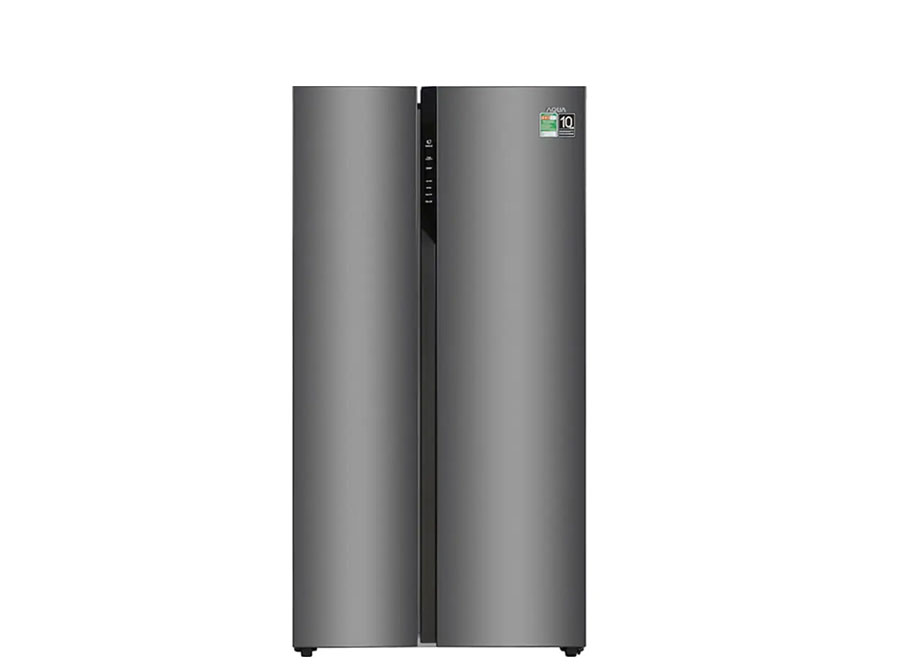 Tủ lạnh Aqua Side by side 480L Inverter Đen bạc AQR-S480XA(BL) 