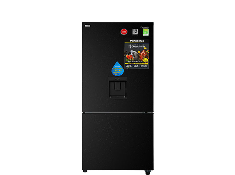 Tủ lạnh Panasonic 2 cánh - Ngăn đá dưới 377L Inverter Đen NR-BX421GPKV