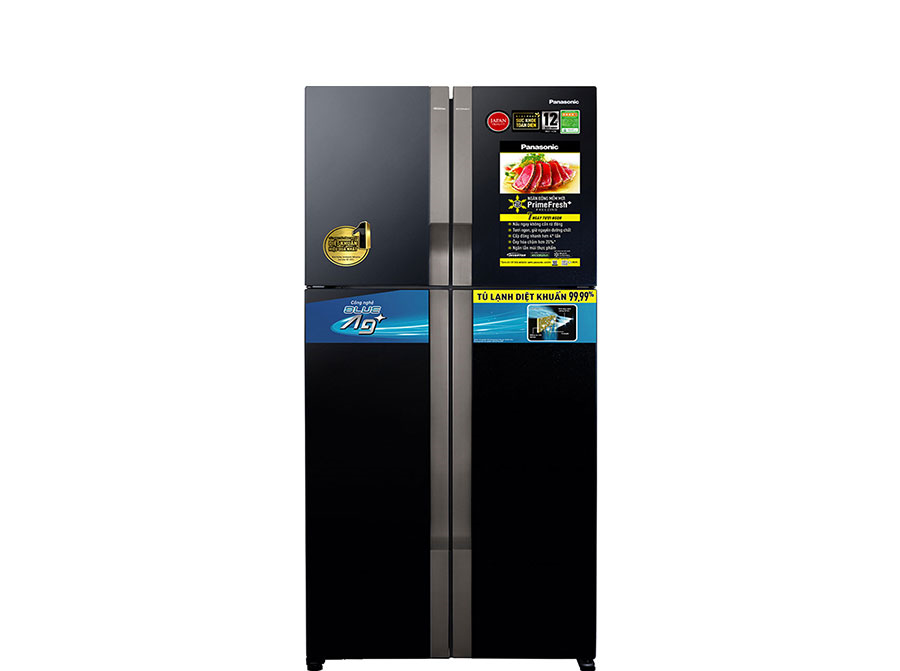 Tủ lạnh Panasonic 4 cánh 550L Inverter Đen NR-DZ601VGKV