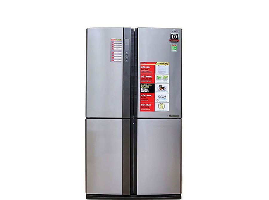 Tủ lạnh Sharp 4 cánh 626L Inverter Bạc SJ-FX630V-ST