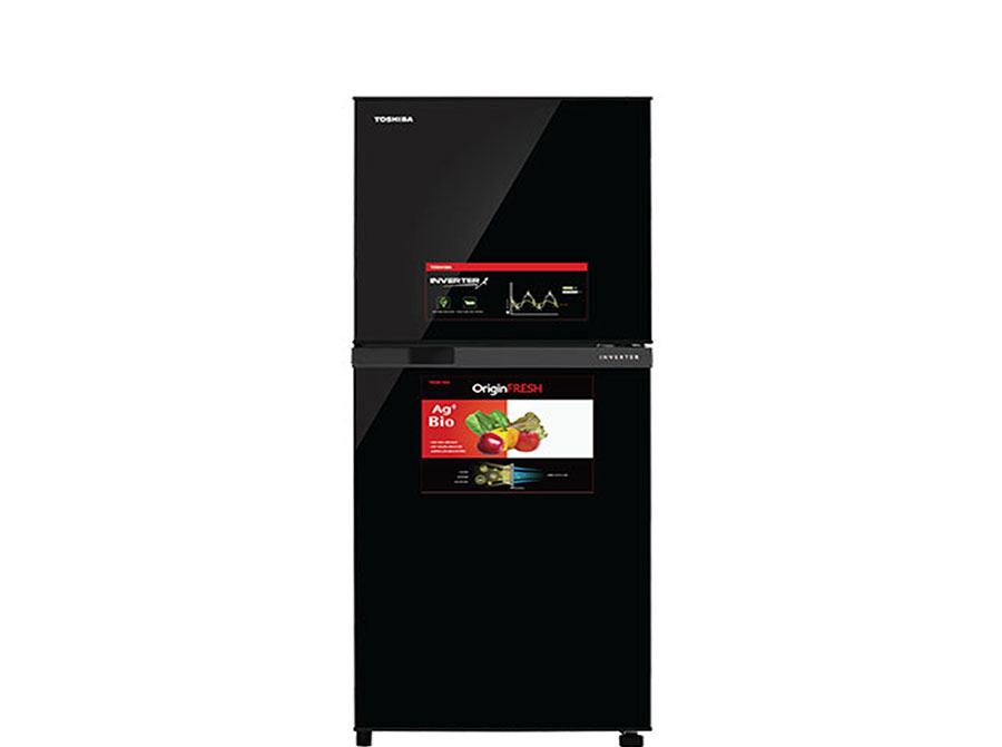 Tủ lạnh Toshiba 2 cánh - Ngăn đá trên 194L Inverter Đen GR-A25VM(UKG1)