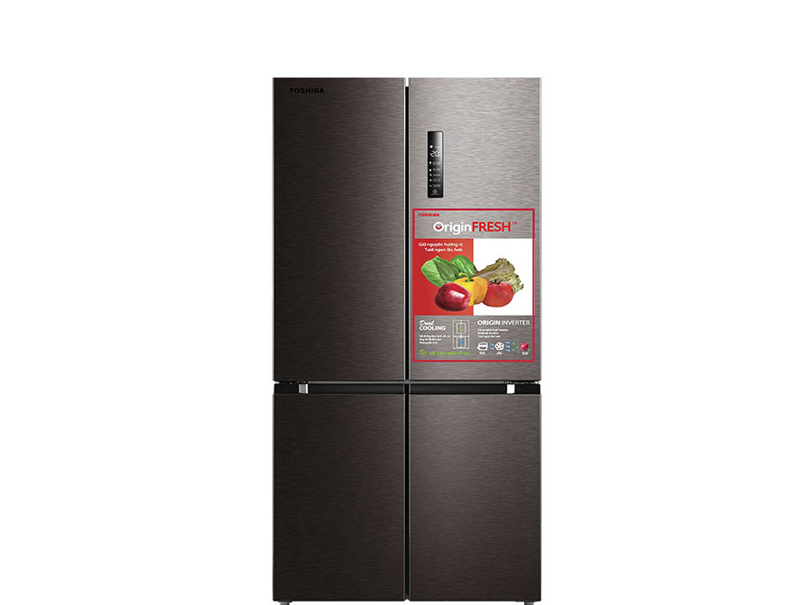 Tủ lạnh Toshiba 4 cánh 511L Inverter  Xám Satin RF610WE-PMV(37)-SG