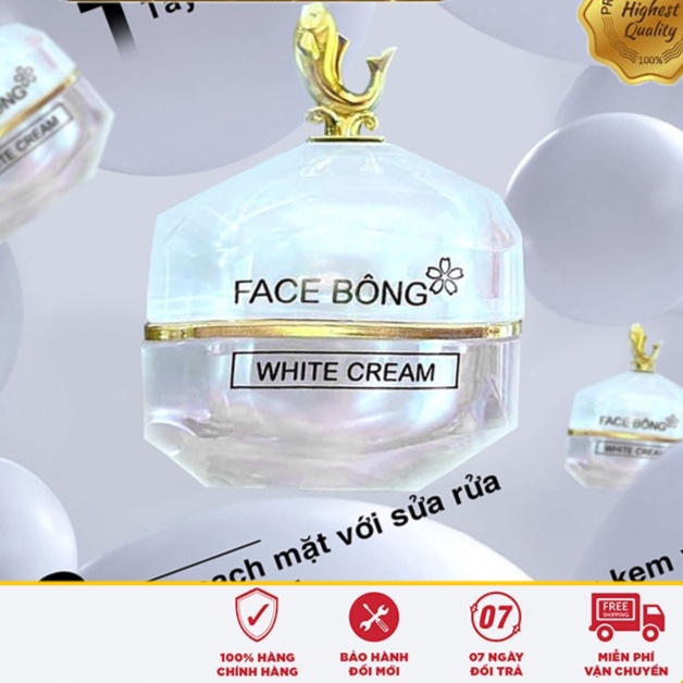 Kem Face Bông ONAYA Dưỡng Trắng Da Ngừa Mụn
