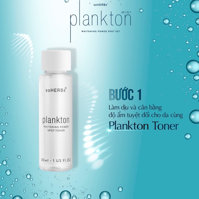 Combo Plankton Mini Soherbs Dưỡng Da Cấp Ẩm Giảm Nám