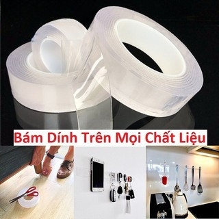 Băng dính 2 mặt trong suốt đa năng dài 3m và 5m