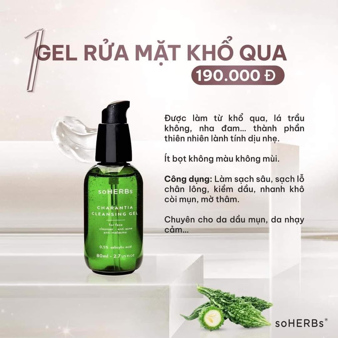 Cao Khổ Qua Dành Cho Da Mụn soHERBs 10ml