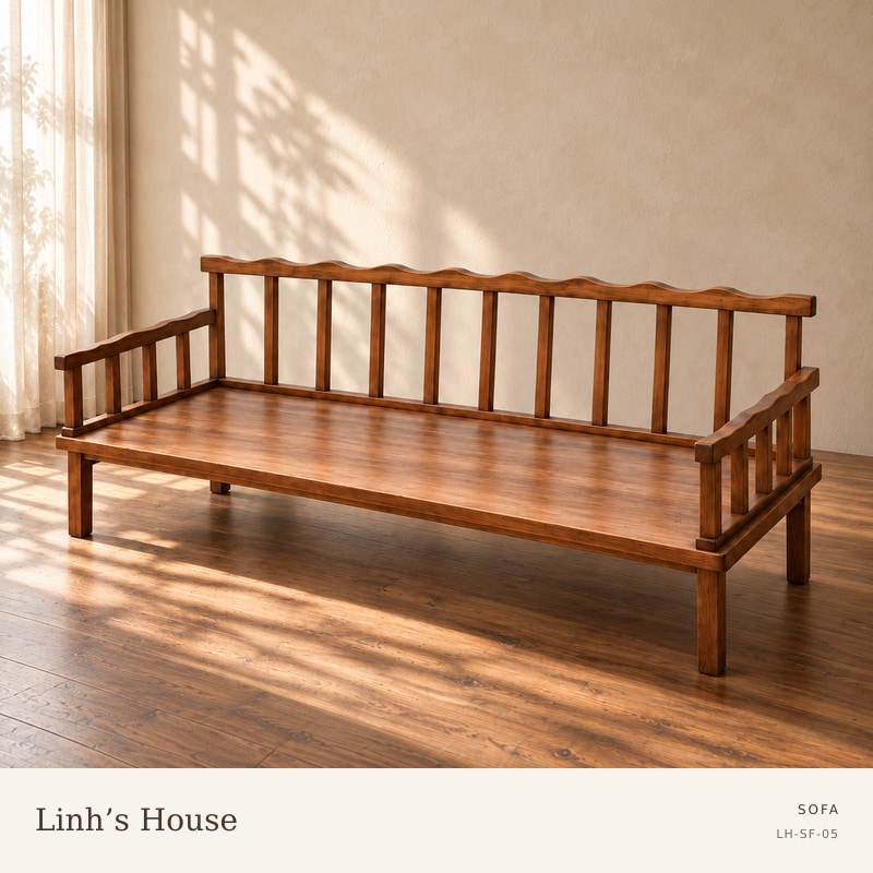 Sofa nan dọc có tay