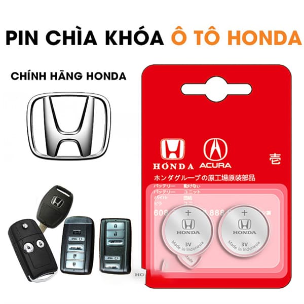 Pin chìa khóa ô tô Acura CR2032 3V
