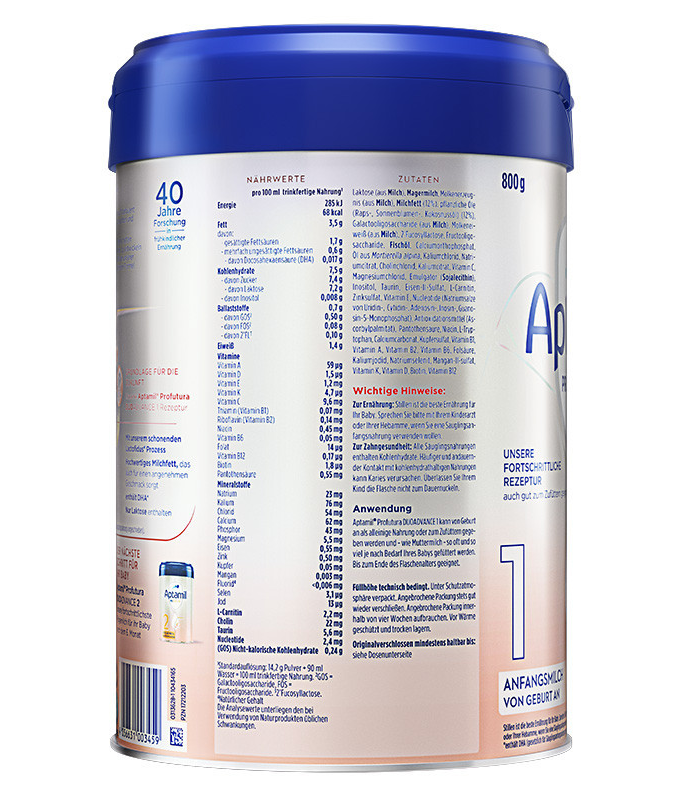 Sữa Aptamil Profutura Duo Advance Đức 1 800g (0-6 tháng)