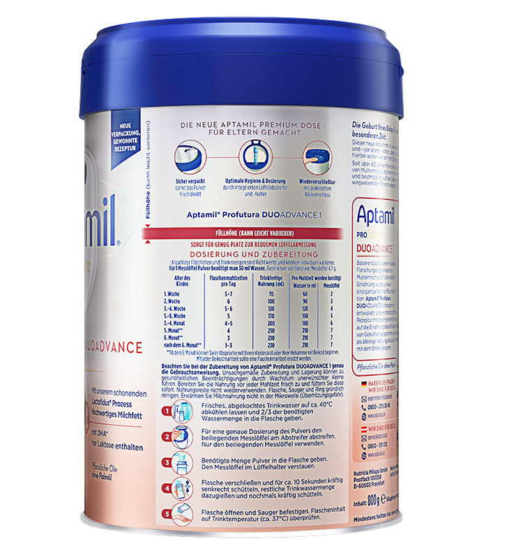 Sữa Aptamil Profutura Duo Advance Đức 1 800g (0-6 tháng)
