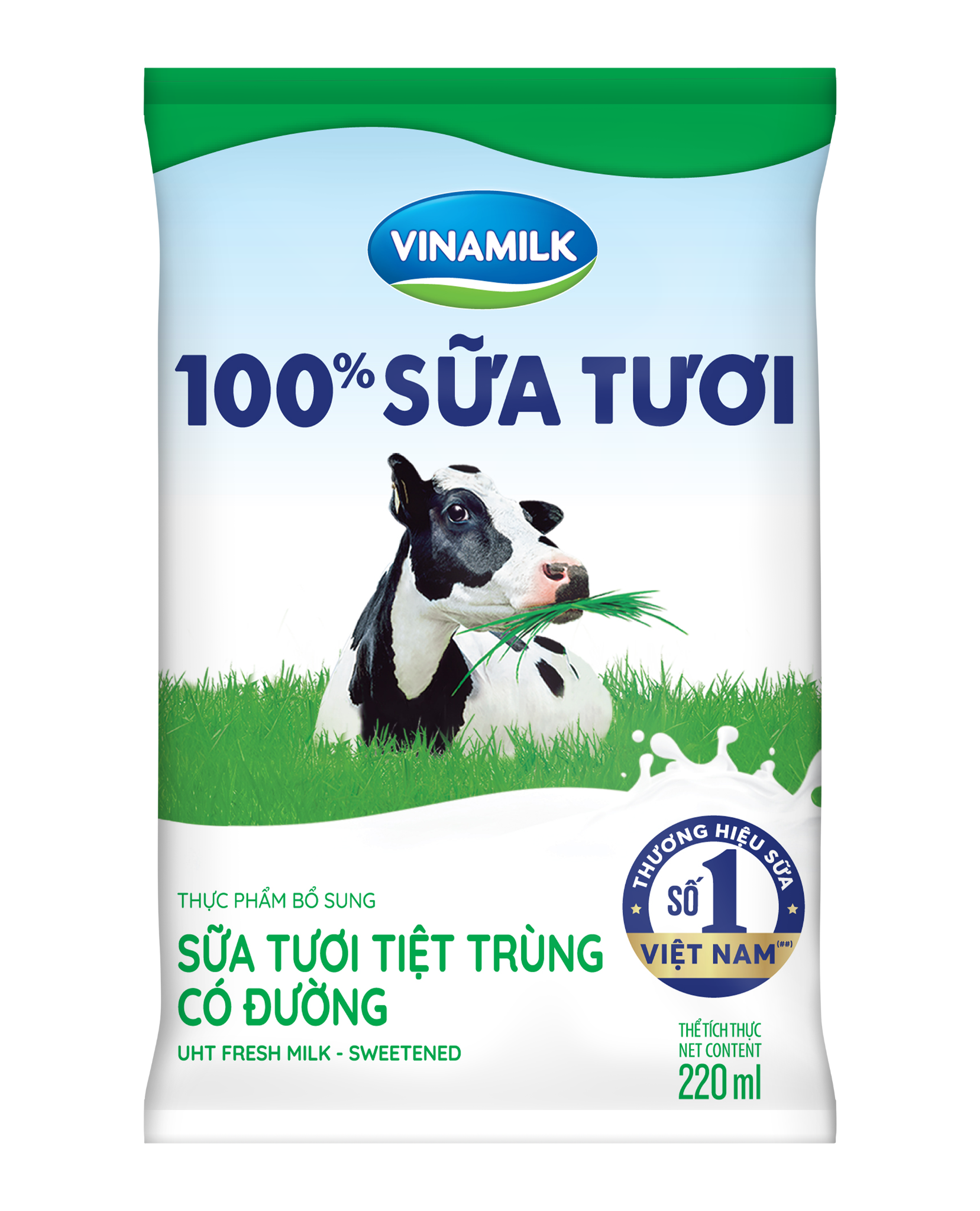 Sữa tươi tiệt trùng có đường Vinamilk 100% Sữa tươi