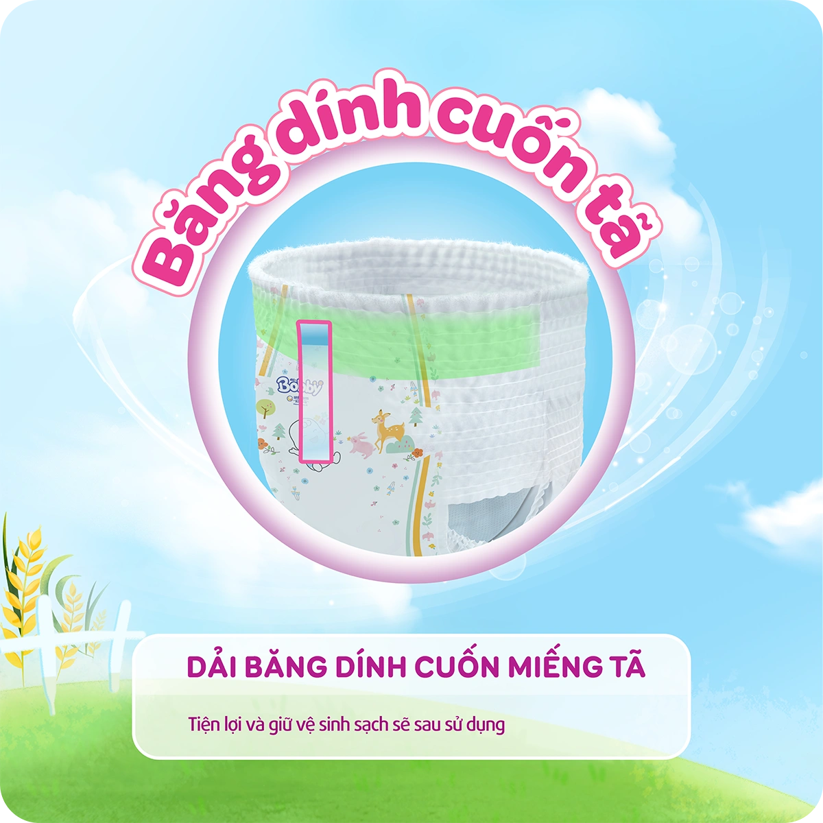 Bỉm-Tã quần Bobby size M 76 miếng (6-11kg)