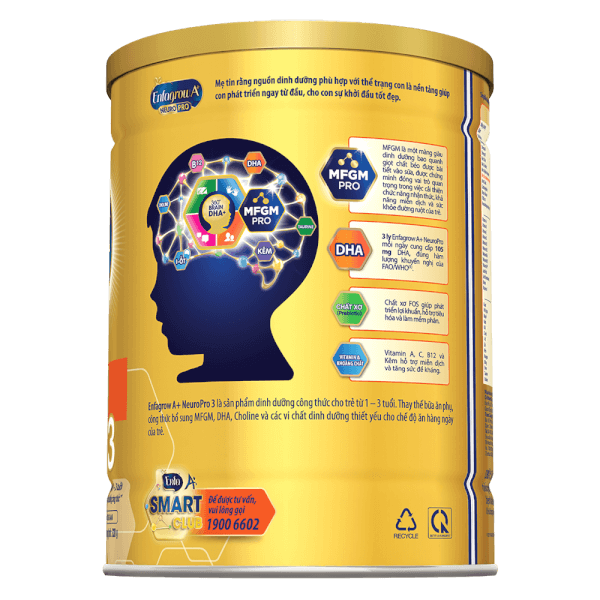 Sữa Enfagrow A+ NeuroPro 3 830g (1-3 tuổi)