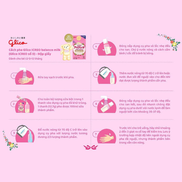 Sữa Glico Icreo nội địa Nhật 0 800g (0-12 tháng)