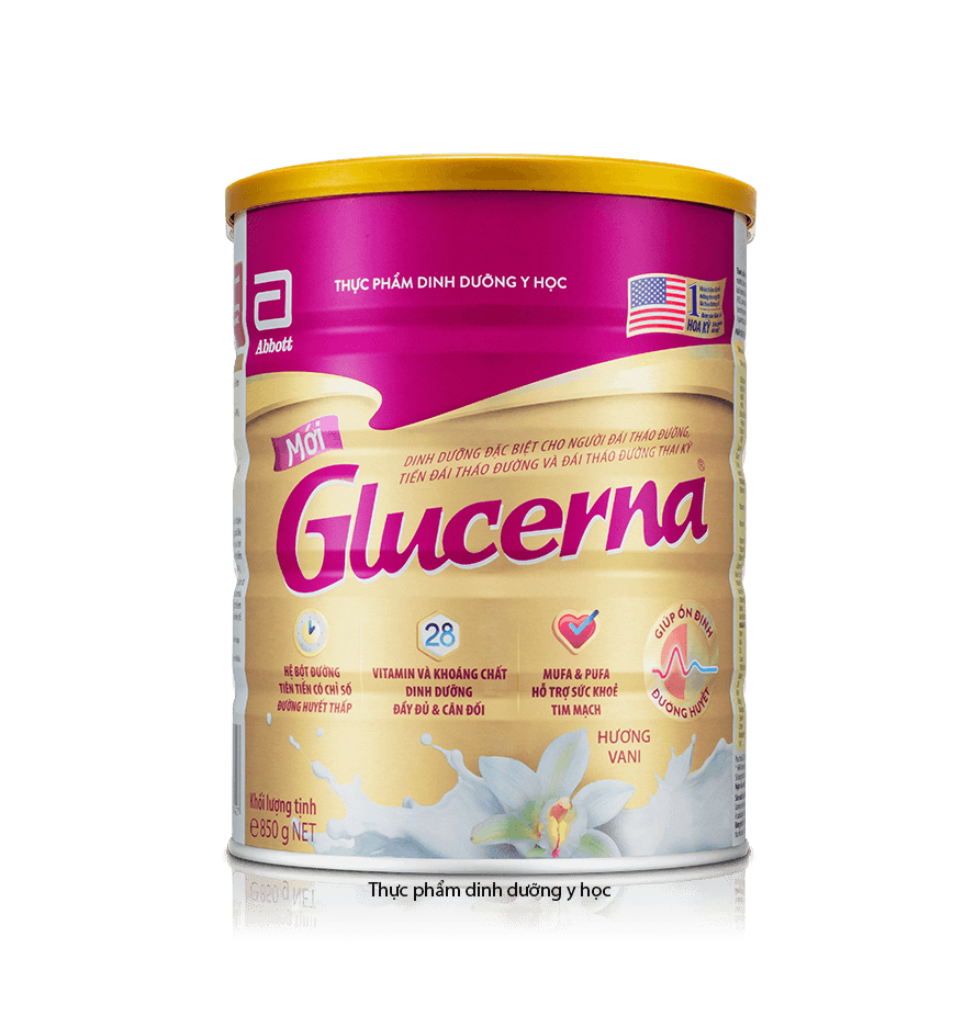 Sữa Glucerna hương Vani 850g (người bệnh tiểu đường)