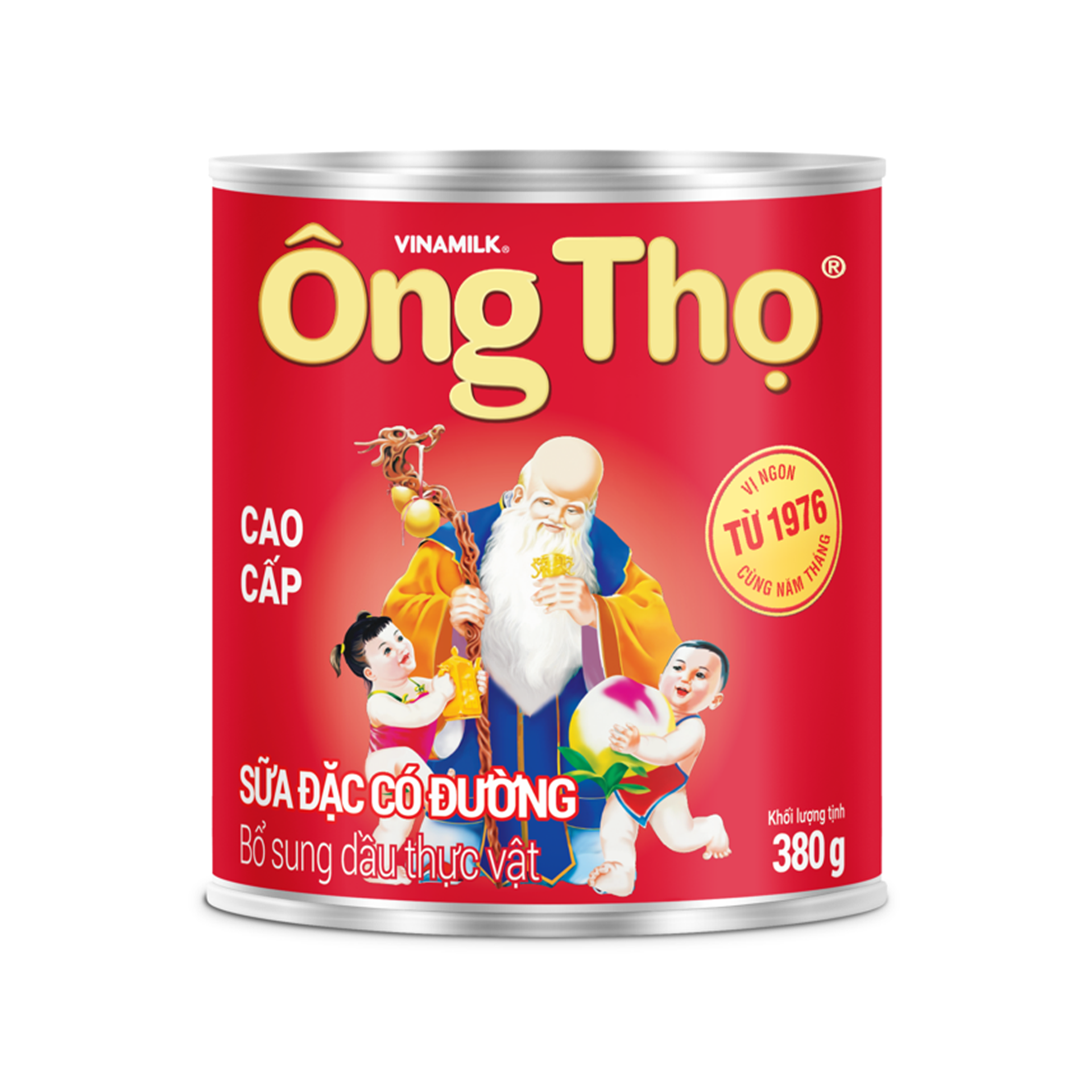 Sữa đặc có đường Ông Thọ đỏ - hộp thiếc 380g