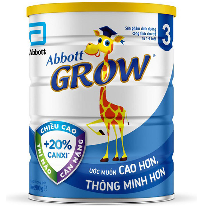 Sữa Abbott Grow 3 hương Vani 900g (1 - 2 tuổi)