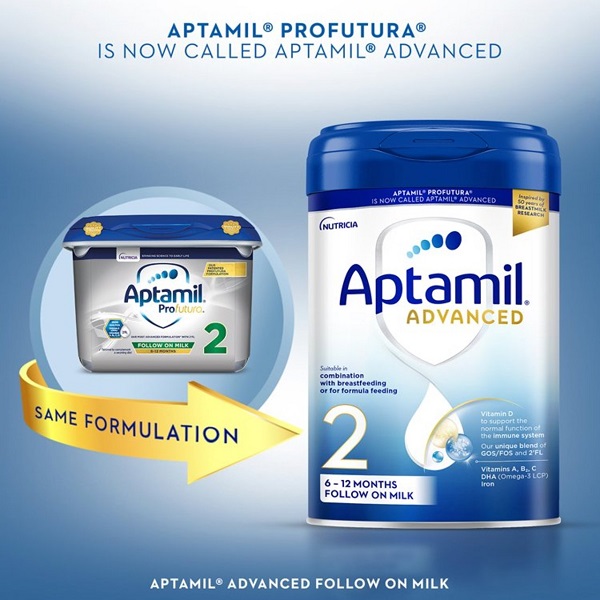 Sữa Aptamil Advanced Anh 2 800g (6-12 tháng)