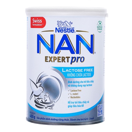 Sữa Nan Expert Pro Lactose Free 400g (0-36 tháng)