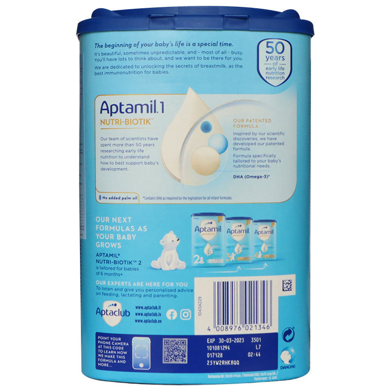 Sữa Aptamil Nutri-biotik Đức 1 800g (0 - 6 tháng)